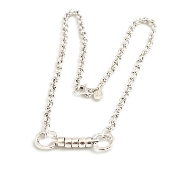 Exclusive Sterling Silver Classic Cherry Roller Snaffle Necklace