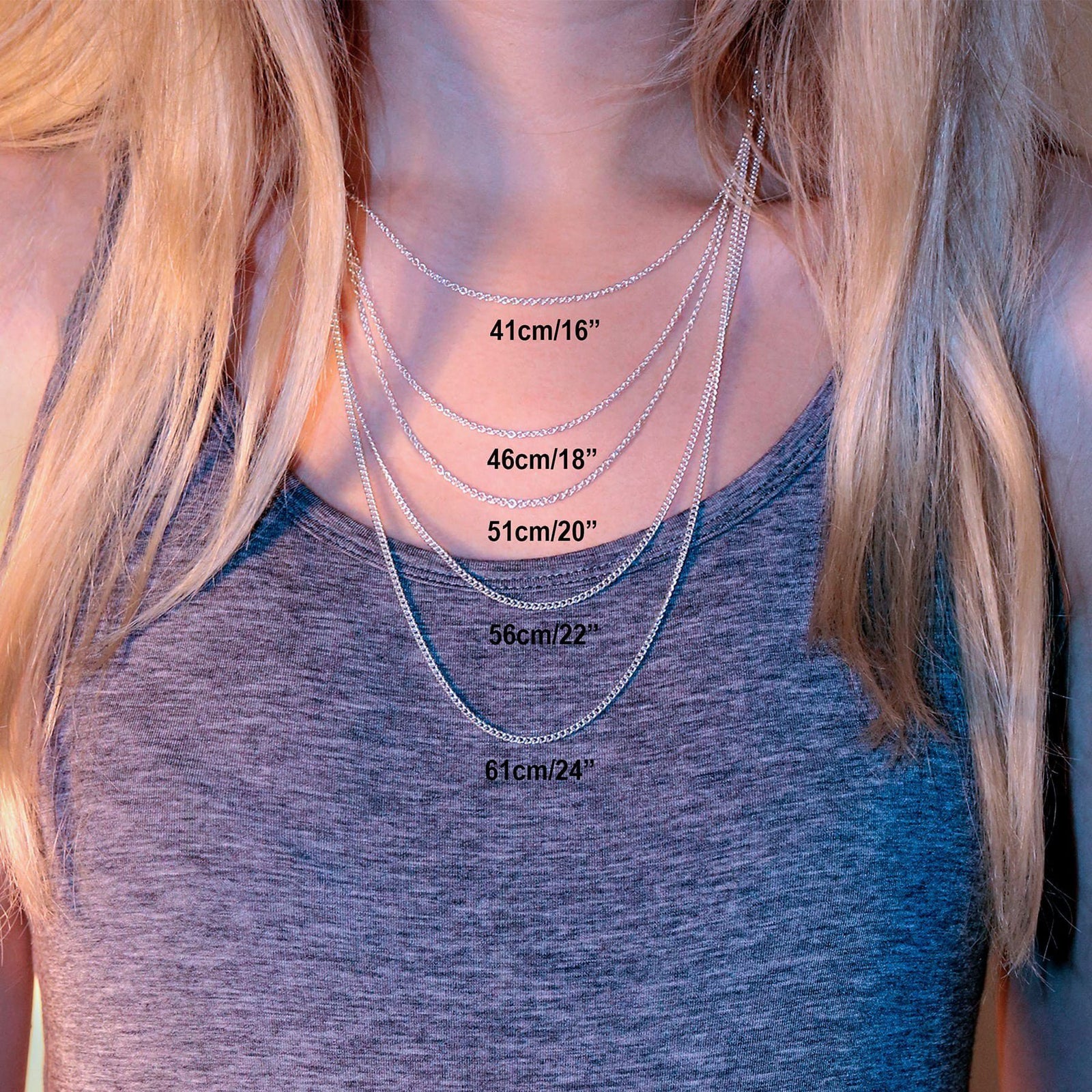 Fine Sterling Silver Trace Chain