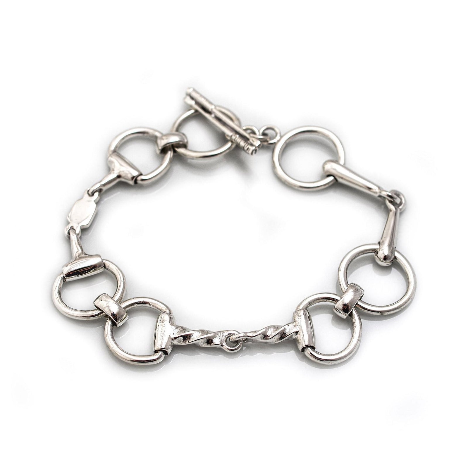 Exclusive Sterling Silver Multi Snaffles Bracelet