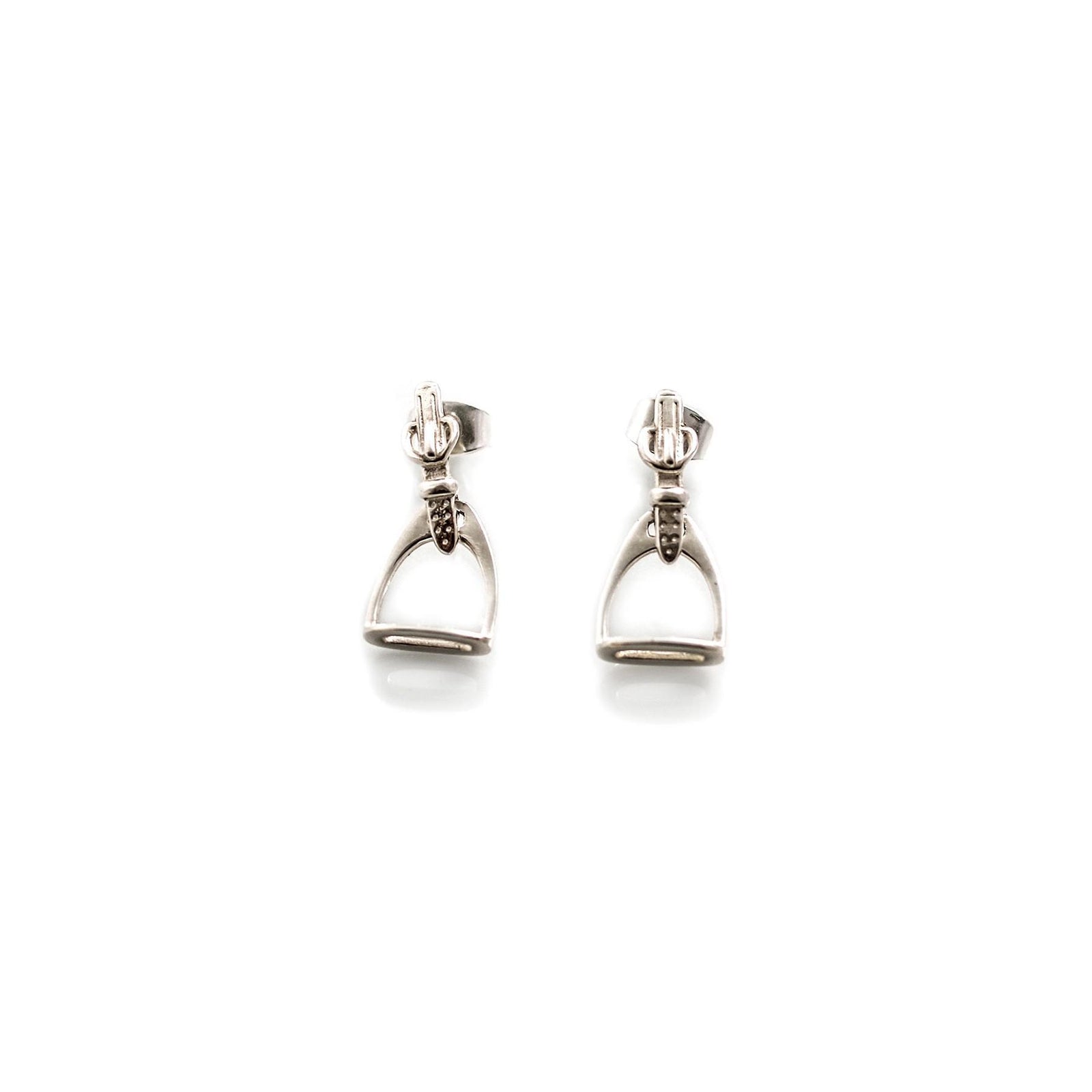 Exclusive Sterling Silver Stirrup Earrings