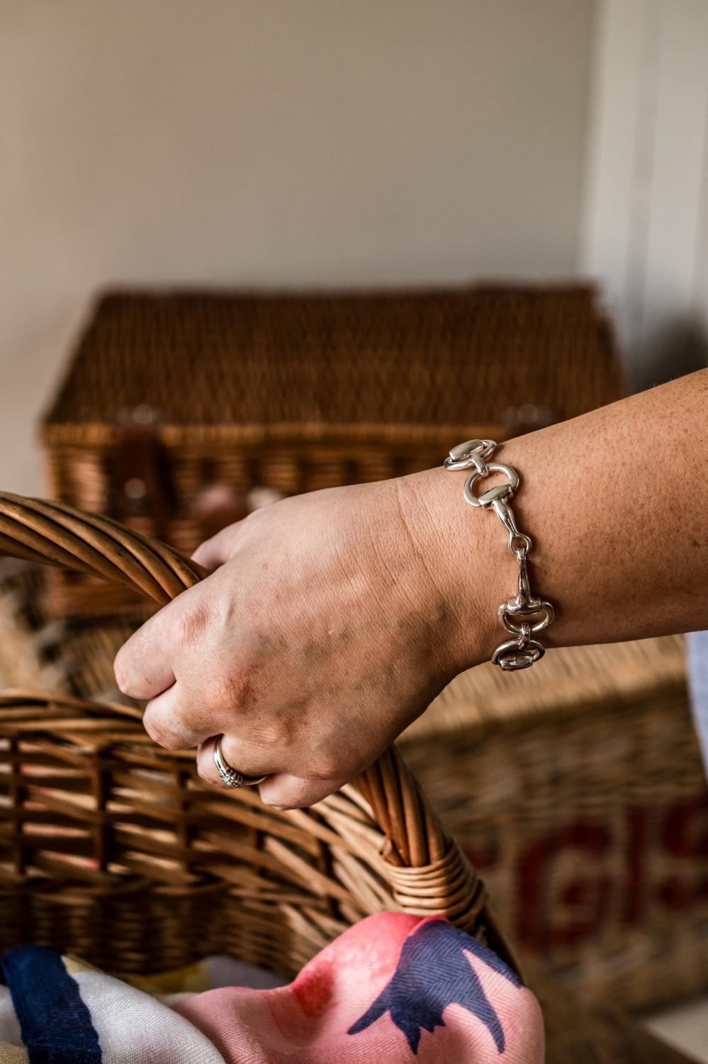 Classic Sterling Silver Snaffle Bracelet
