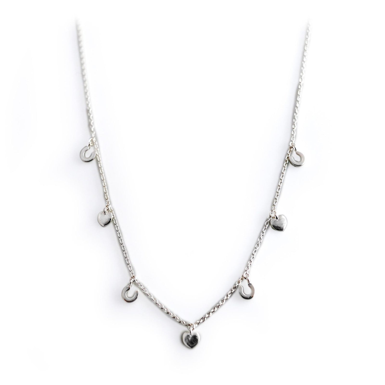 Exclusive Hearts & Horseshoes Dinky Necklace
