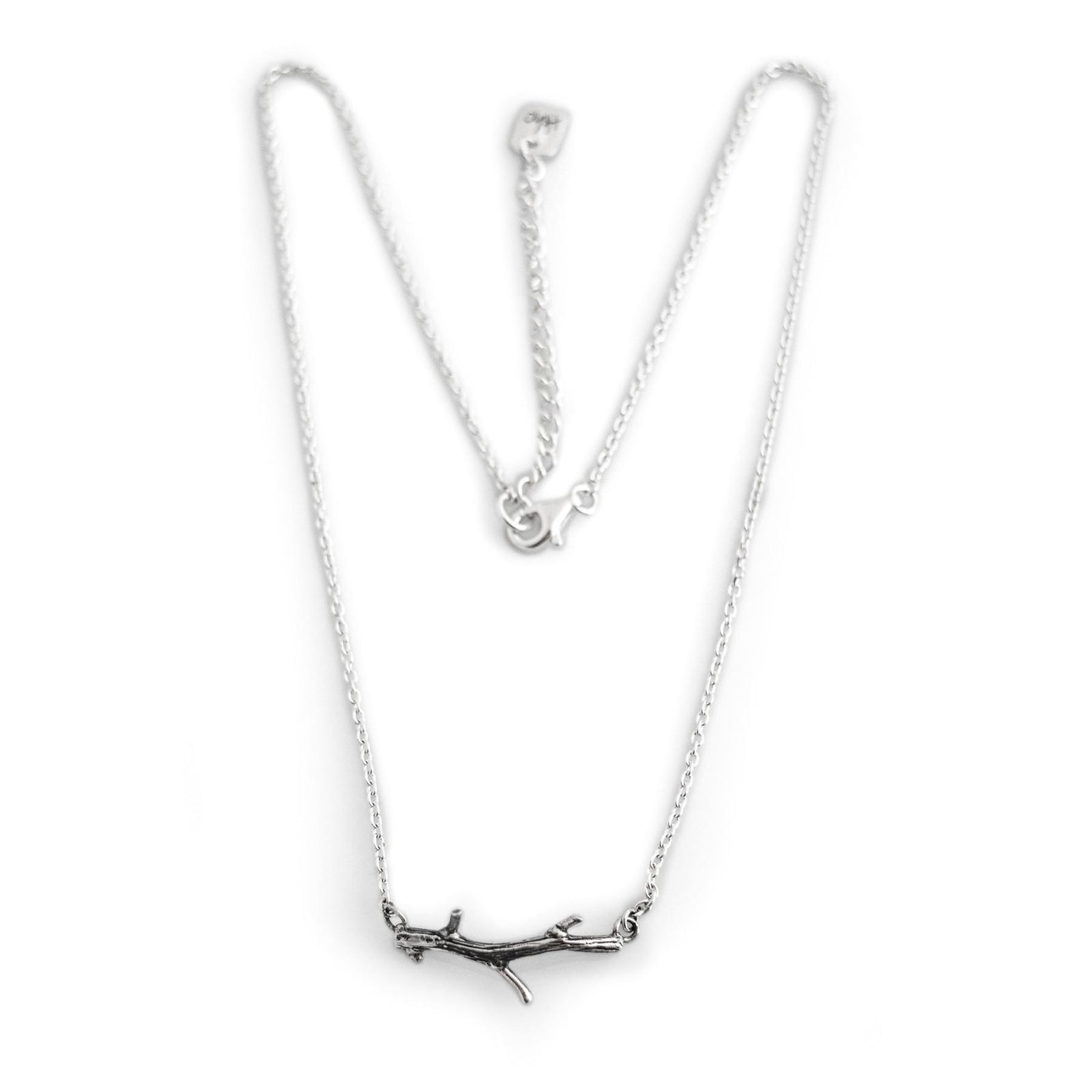Exclusive Sterling Silver Twig Necklace