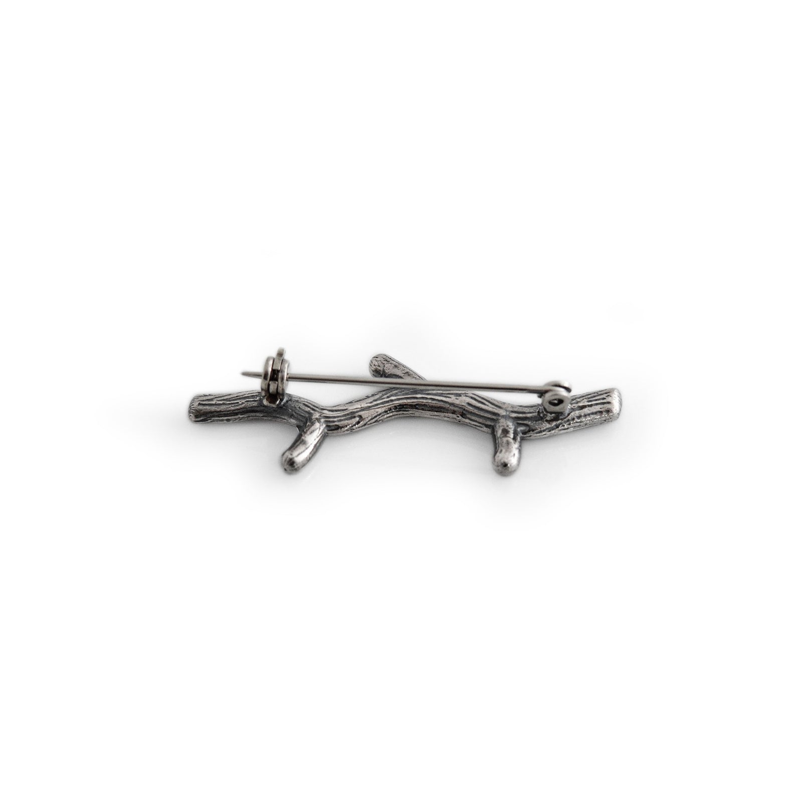 Exclusive Sterling Silver Twig Stock Pin/Brooch
