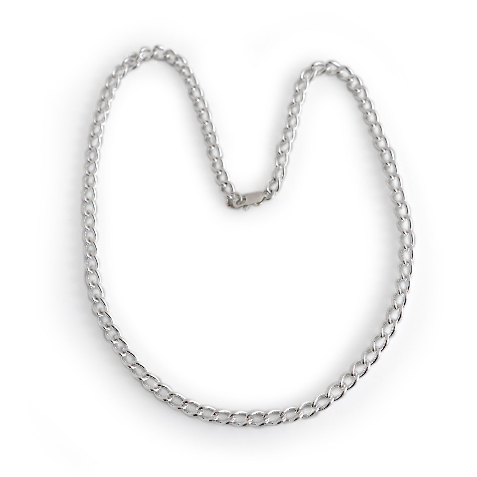 Sterling Silver Open Curb Chain Necklace