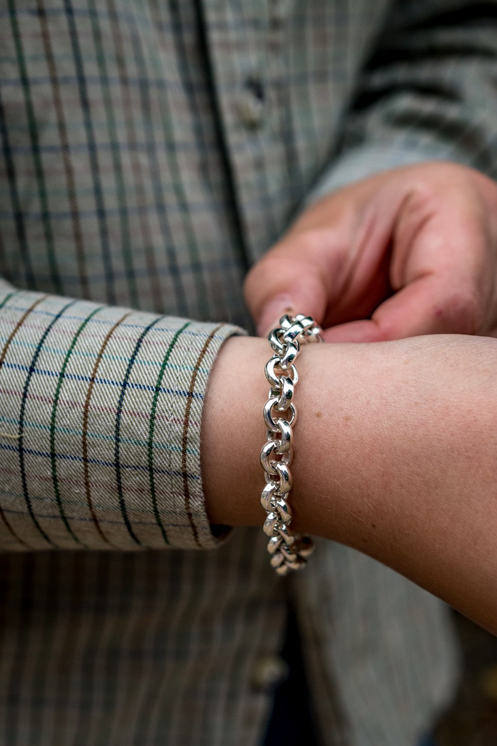 Sterling Silver Classic Belcher Chain Bracelet