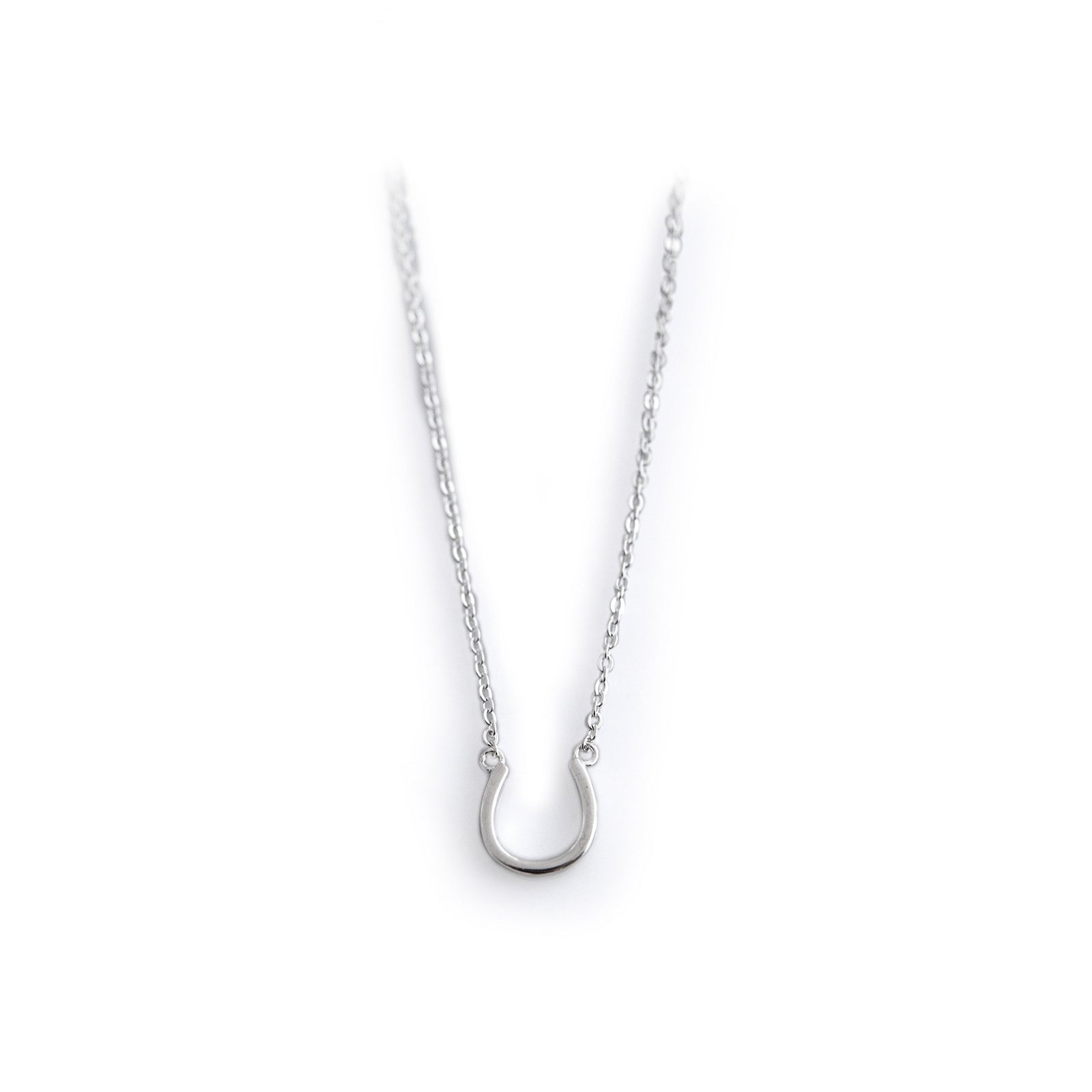 Sterling Silver Horseshoe Necklace