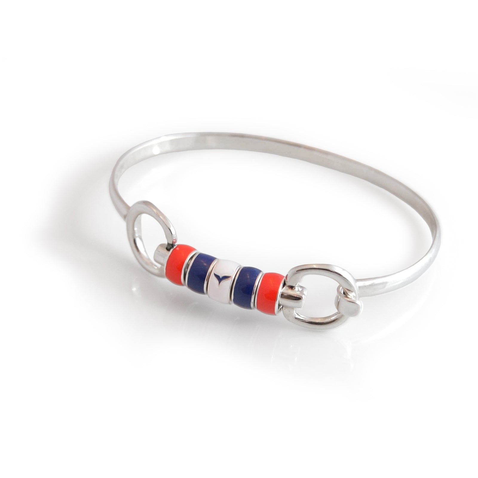 Exclusive Sterling Silver Hiho x Whale Of A Time Cherry Roller Bangle