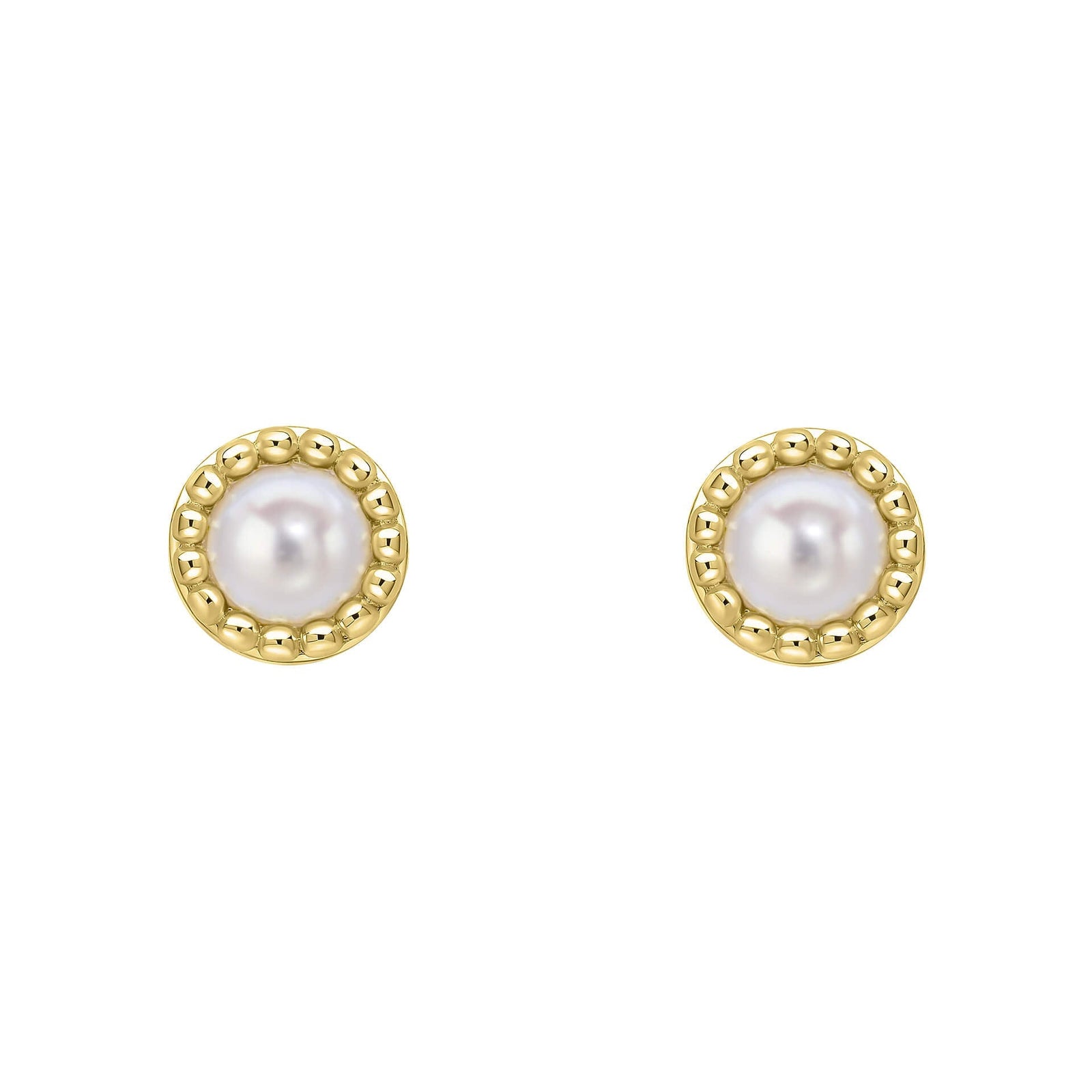 Milgrain Semi-Precious Cabochon June Birthstone Earrings