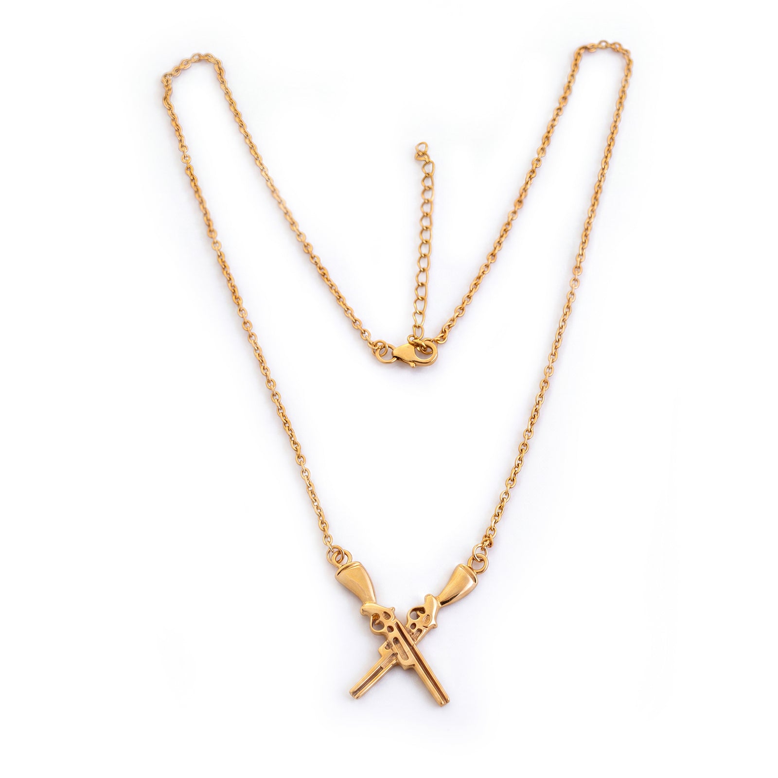 Exclusive Sterling Silver & 18ct Gold Plated Abbey Ling Country Sporting Necklace