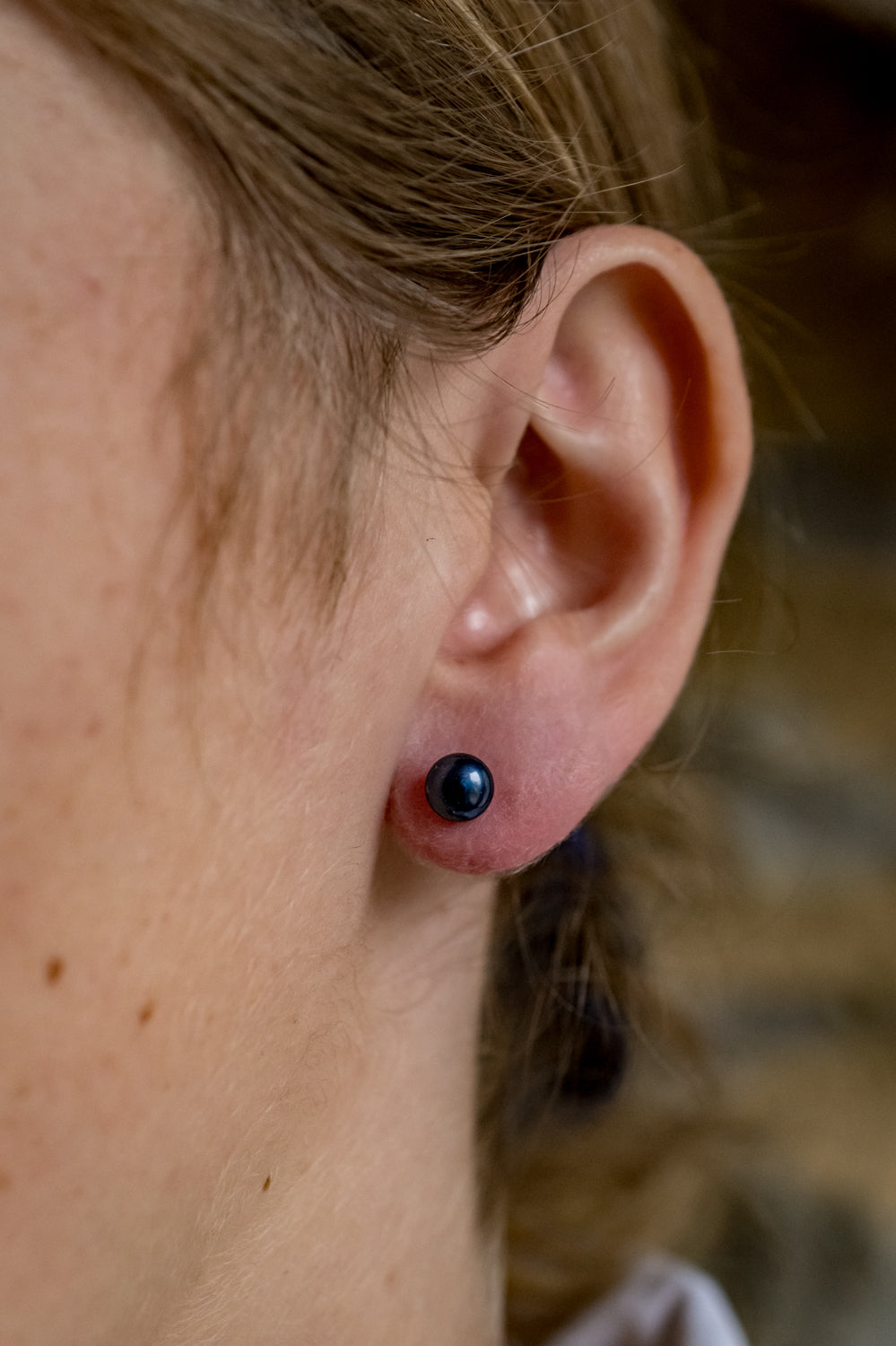 Freshwater Peacock Pearl Studs