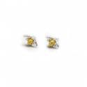 Sterling Silver & 18ct Gold Plate Bumblebee Stud Earrings
