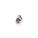Exclusive Sterling Silver & Chocolate Brown CZ Starlight Roller Bead