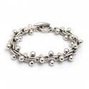 Sterling Silver Oxidised Bobbly Bracelet