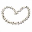Classic Sterling Silver Bobbly Necklace
