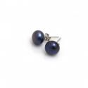8mm Peacock Blue Freshwater Pearl Studs