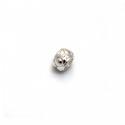 Exclusive Sterling Silver & CZ, Noughts & Crosses Roller Charm Bead