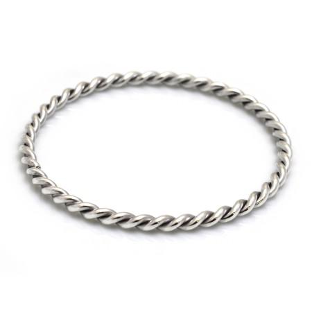 Sterling Silver Spiral Bangle