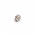 Exclusive British Eventing Sterling Silver & Red, White & Blue CZ Roller Bead