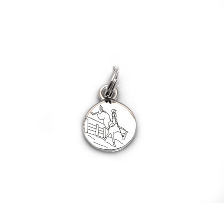 Limited Edition Sterling Silver Leaf Pit Jump Charm