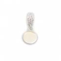 Exclusive Sterling Silver & Clear CZ Starlight Engravable Celebration Roller Charm