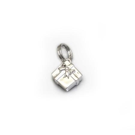 Sterling Silver Christmas Present Charm