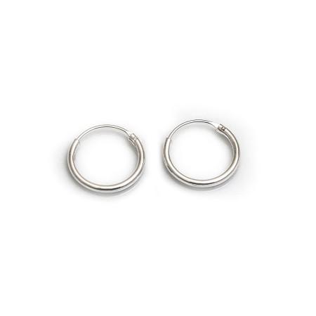 Sterling Silver 12mm Hoop Earrings