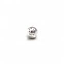 Exclusive Sterling Silver & CZ Labrador Roller Ball Bead