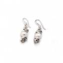 Sterling Silver Pearl & Knot Earrings