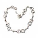Classic Sterling Silver Snaffle Necklace
