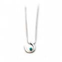 Exclusive Sterling Silver & Turquoise Horseshoe Pendant With Chain