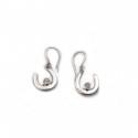 Exclusive Sterling Silver & Moonstone Horseshoe Dangly Earrings