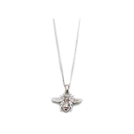 Exclusive Sterling Silver Bee Necklace