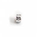 Exclusive Sterling Silver & CZ 'Mum' Roller Bead