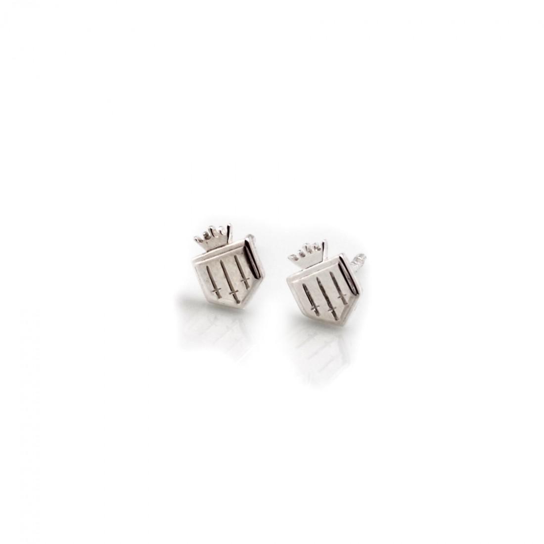 Exclusive Sterling Silver Fairfax & Favor Stud Earrings