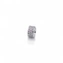 Exclusive Sterling Silver & Lilac CZ Starlight Roller Bead
