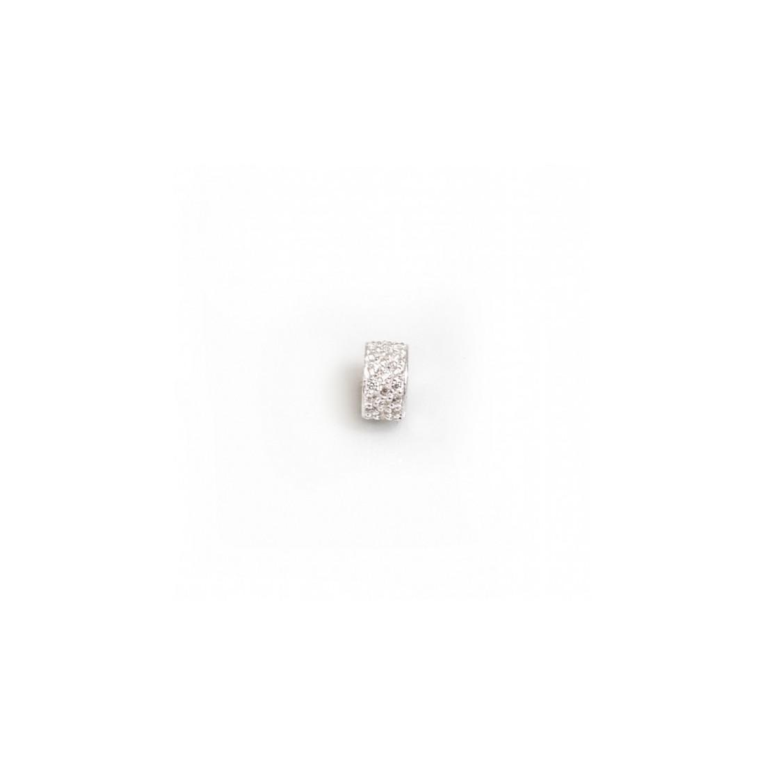 Exclusive Sterling Silver & CZ Starlight Roller Bead