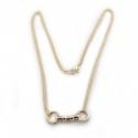 Exclusive 9ct Gold & Sterling Silver Cherry Roller Necklace