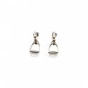 Exclusive Sterling Silver Stirrup Earrings