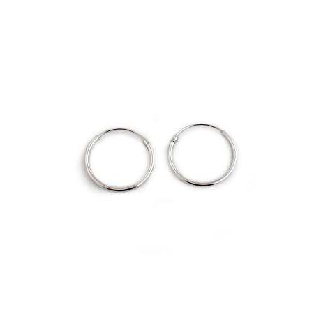 Sterling Silver 18mm Hoop Earrings
