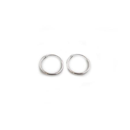 Sterling Silver 14mm Hoop Earrings