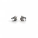 Sterling Silver Horse Stud Earrings