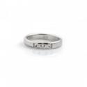 Sterling Silver Triple CZ Ring