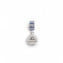 Exclusive Sterling Silver & CZ Chatham Roller Charm