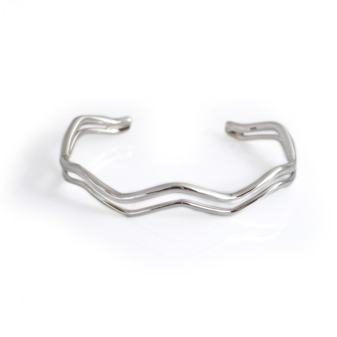 Sterling Silver Zig Zag Cuff Bracelet