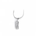 Sterling Silver Feather Necklace With Chain