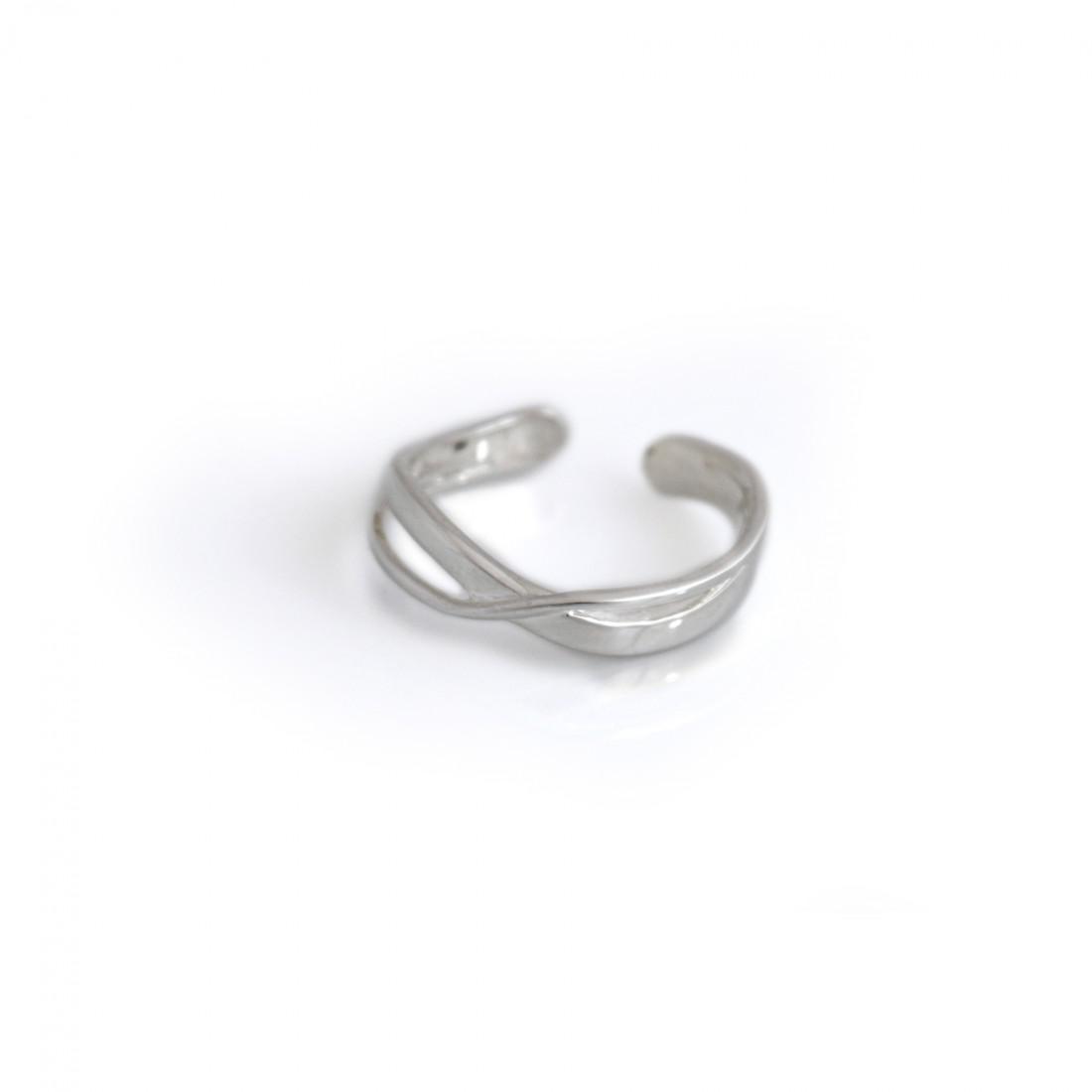 Sterling Silver Open Twist Ring