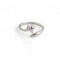Sterling Silver Adjustable Fox Ring