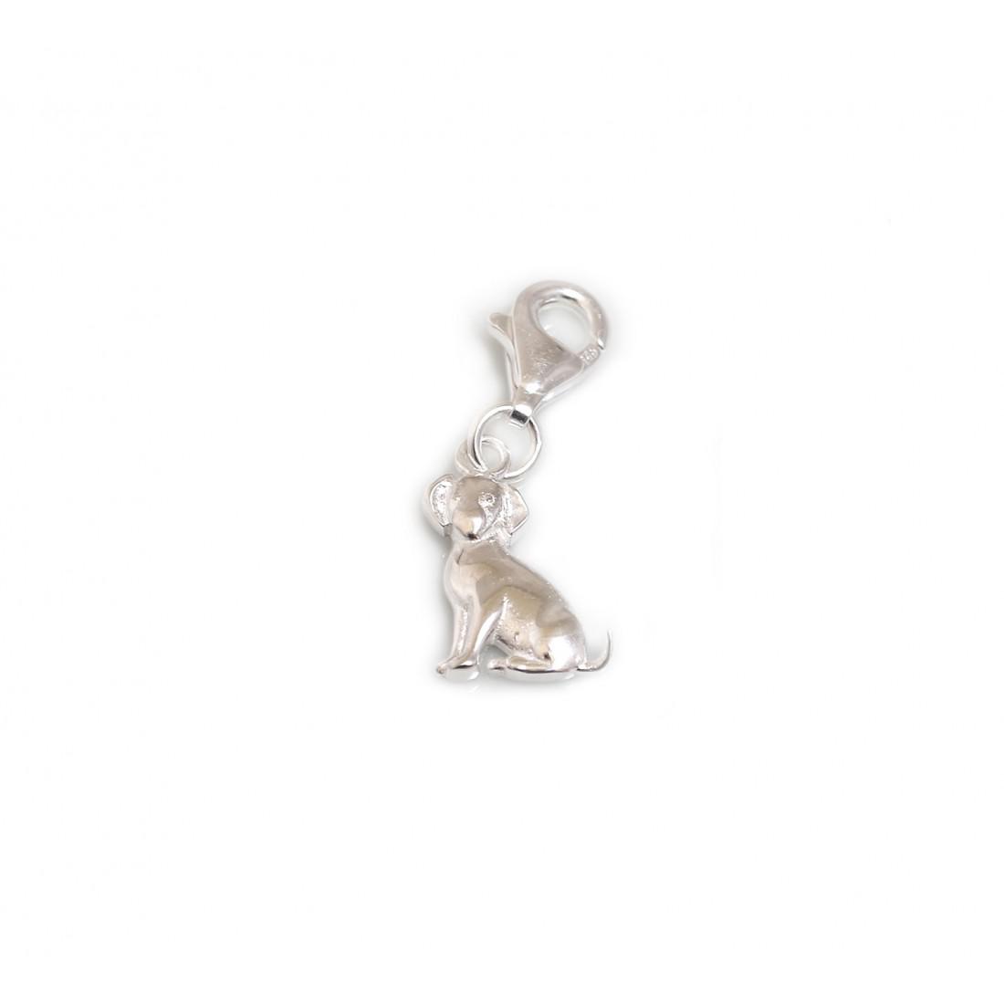 Exclusive Sterling Silver Clip On Dog Charm