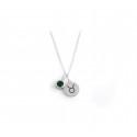 Exclusive Sterling Silver Taurus Zodiac CZ Birthstone Necklace